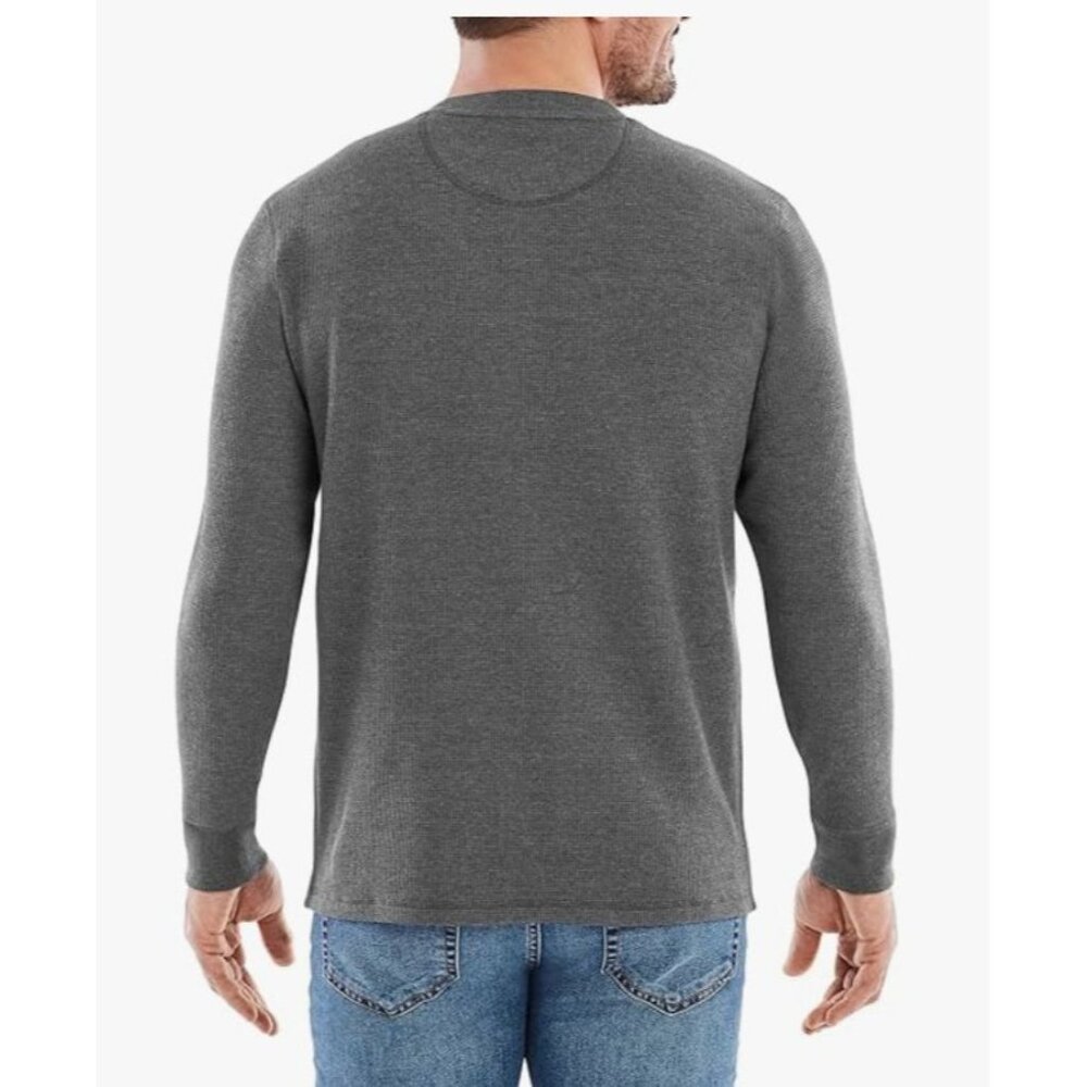 The American Outdoorsman Men's Long-Sleeve Waffle Henley Shirts Size Large - Picture 2 of 10